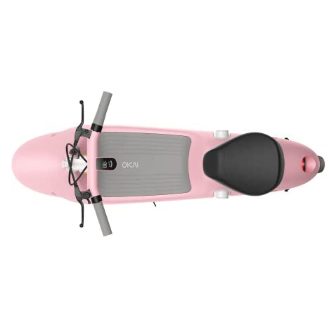 OKAI - Ceetle Pro Electric Scooter with Foldable Seat w/35 Miles Max Range & 15.5mph Top Speed - Pink - EA10C-PINK - Image 7