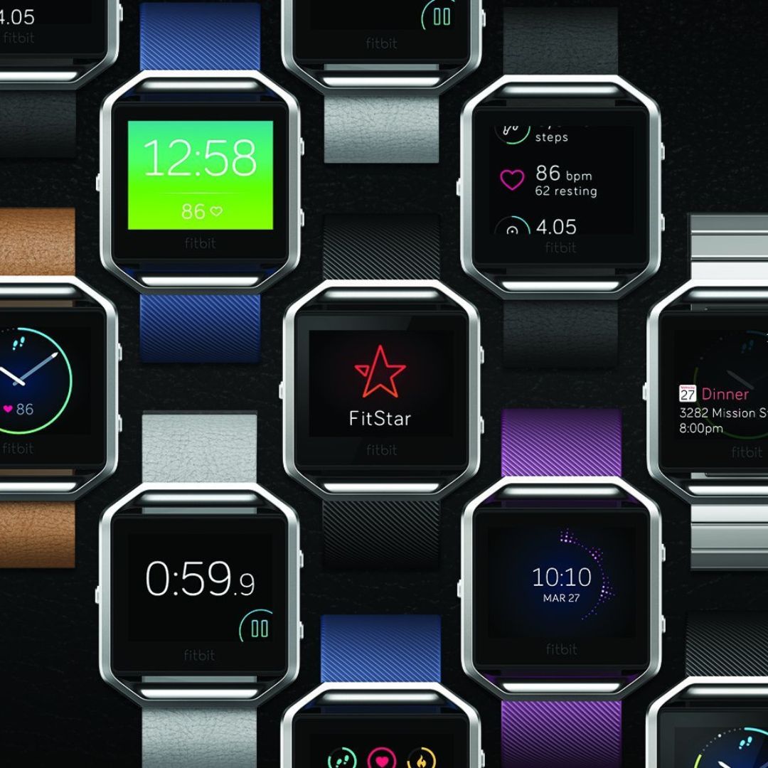 Fitbit Blaze – Smart Fitness Watch HR Monitor – Large – Blue Band – FB502SBUL - Image 5