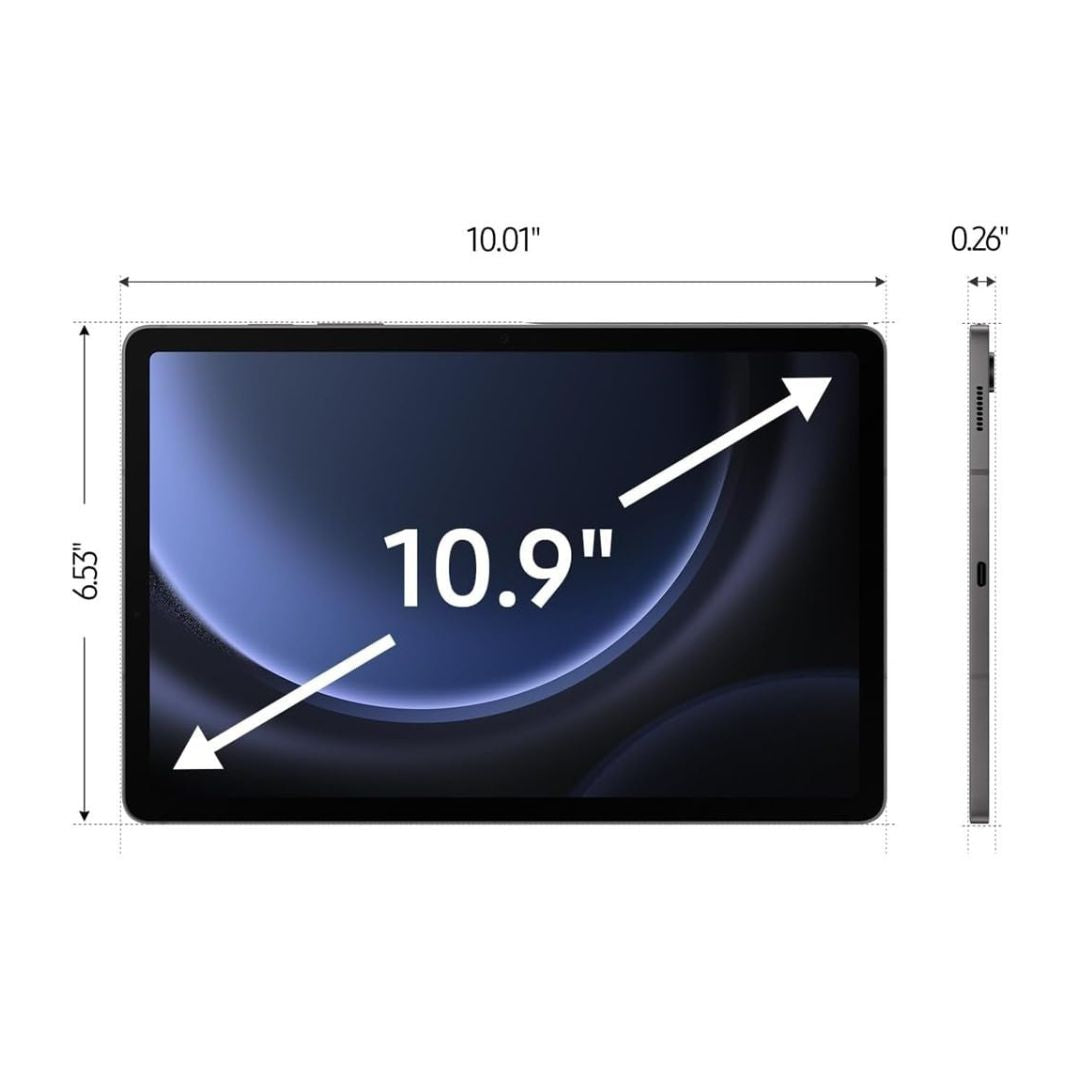 Samsung Galaxy Tab S9 FE 10.9"" - 128 GB - Gray - Verizon with S-Pen - SM-X518UZAAVZW - Image 4
