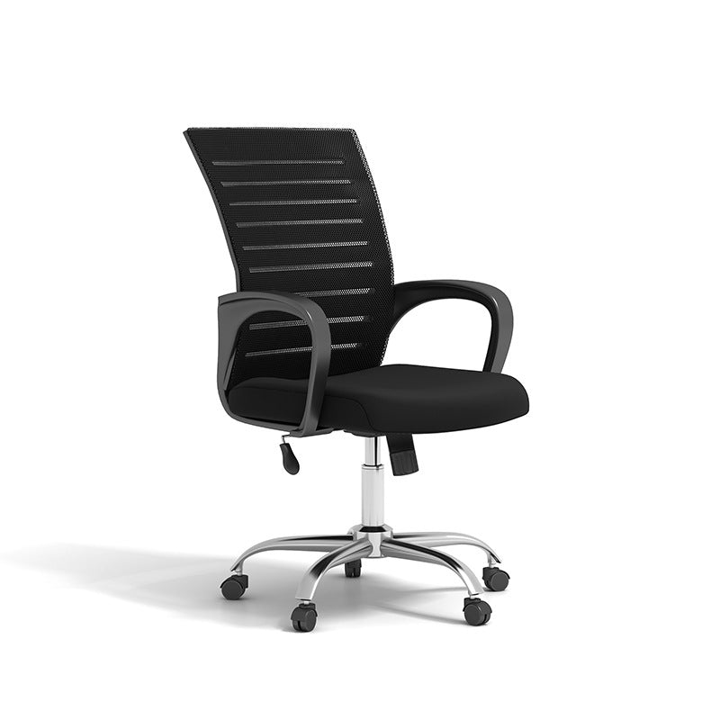 Comfortable Computer & Study Desk Chair for Home and Office - Black frame swivel chair / 14PCS