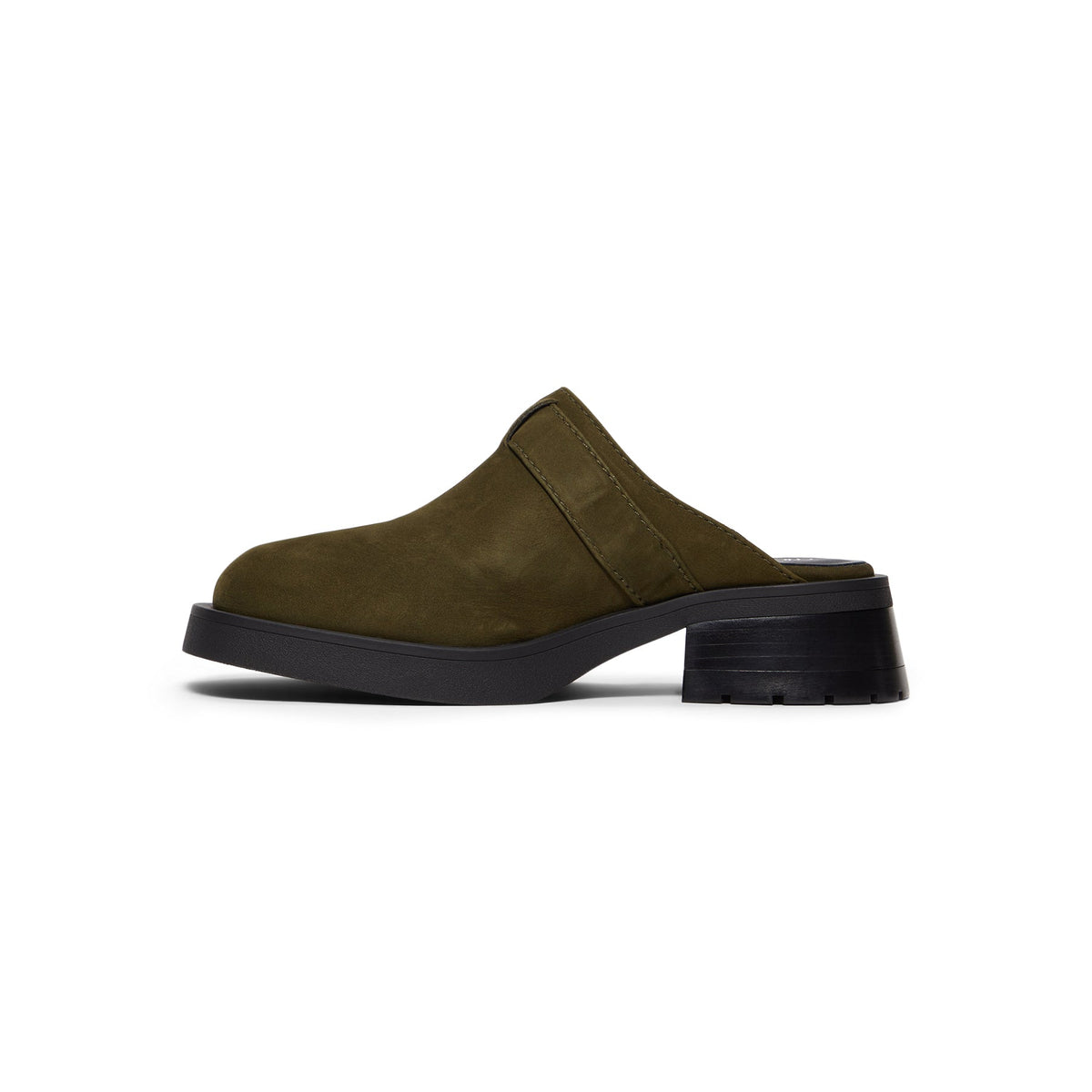 Miista Aroa Kakhi Suede Mules (Khaki) - Image 2