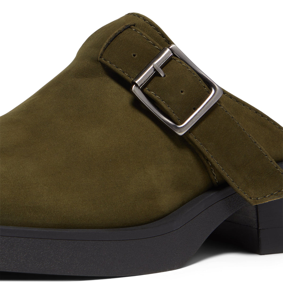 Miista Aroa Kakhi Suede Mules (Khaki) - Image 8