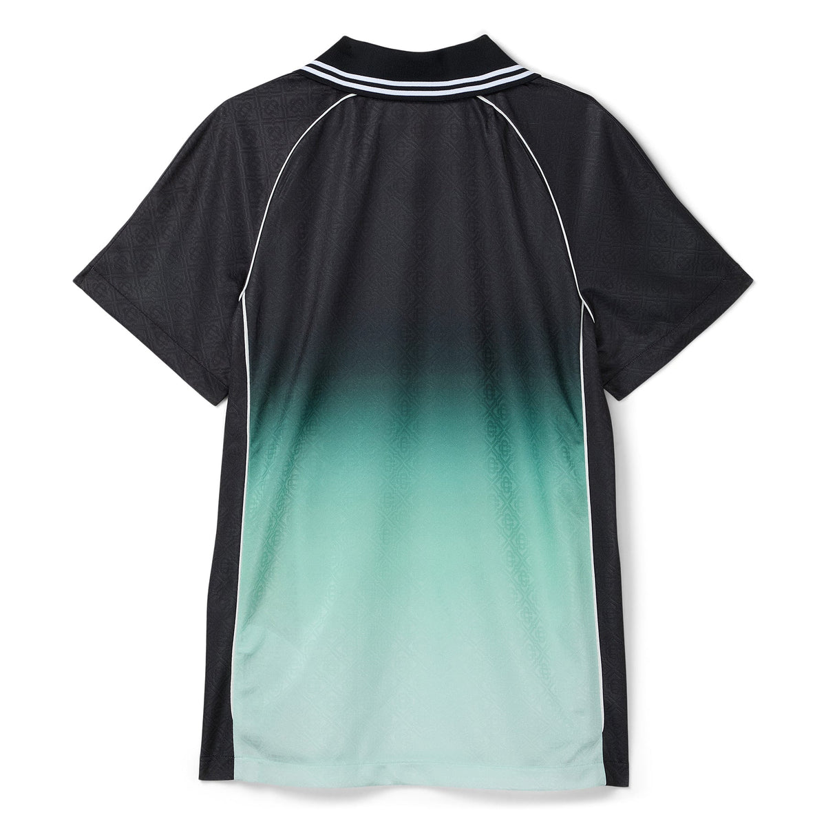 Casablanca Gradient Monogram Jacquard Football Shirt (Black/Green) - Image 2