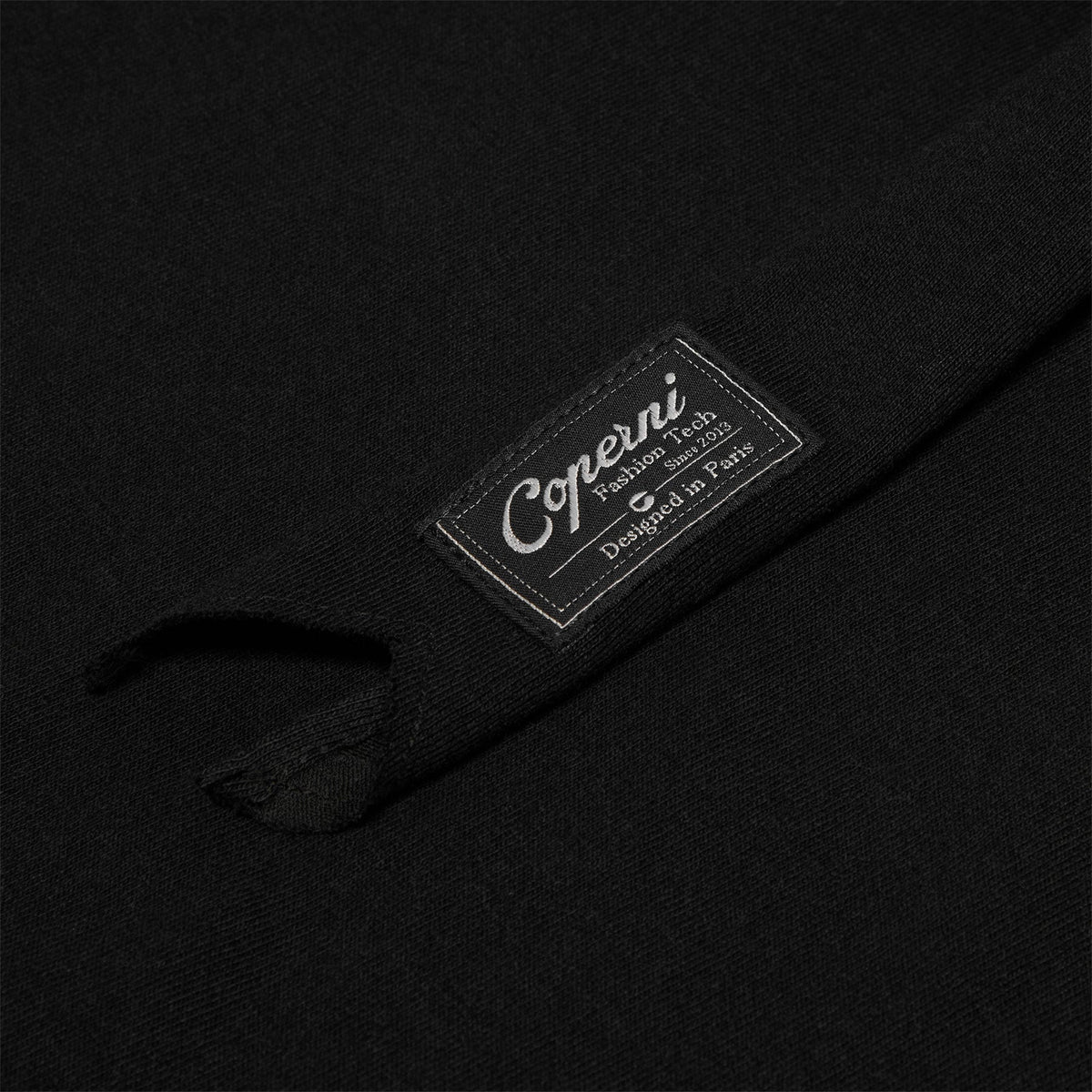 COPERNI Ruffle Logo Boxy T-Shirt (Black) - Image 4
