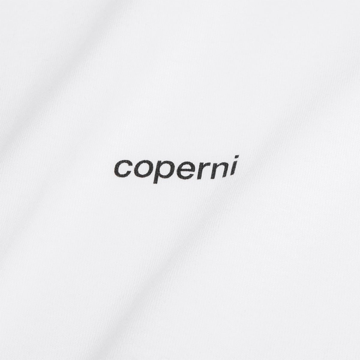 COPERNI Ruffle Logo Boxy T-Shirt (White) - Image 3