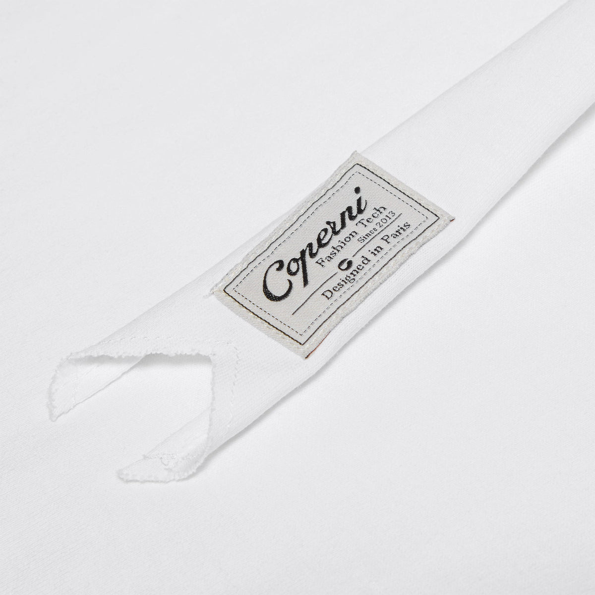 COPERNI Ruffle Logo Boxy T-Shirt (White) - Image 4