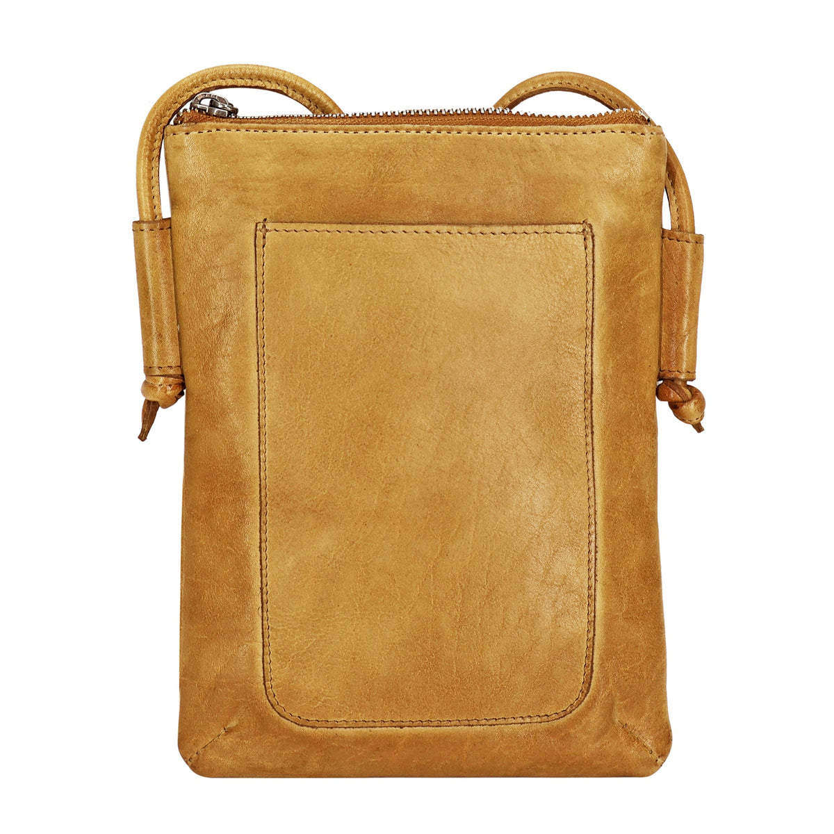 Miller Leather Crossbody Bag - Camel