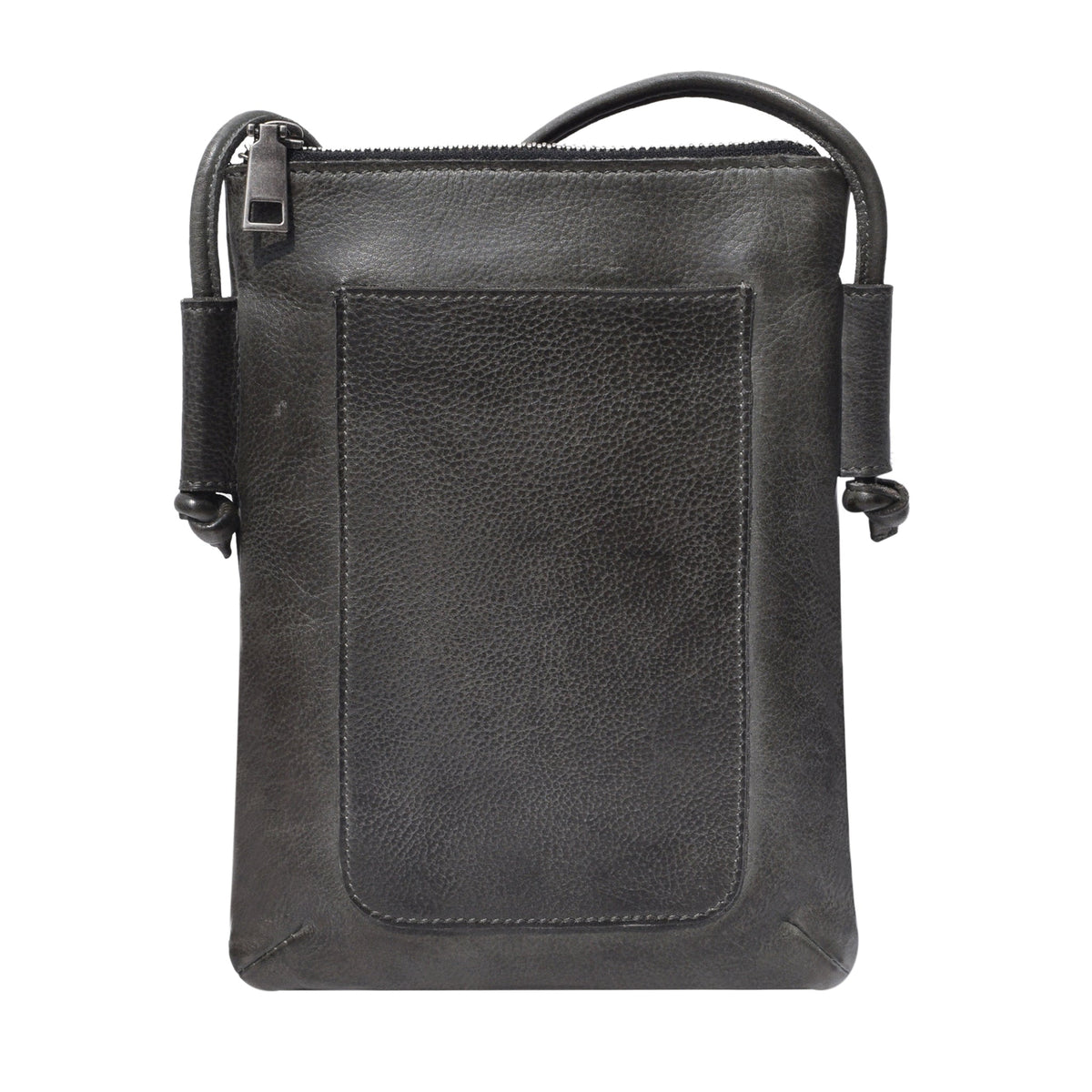 Miller Leather Crossbody Bag - Charcoal