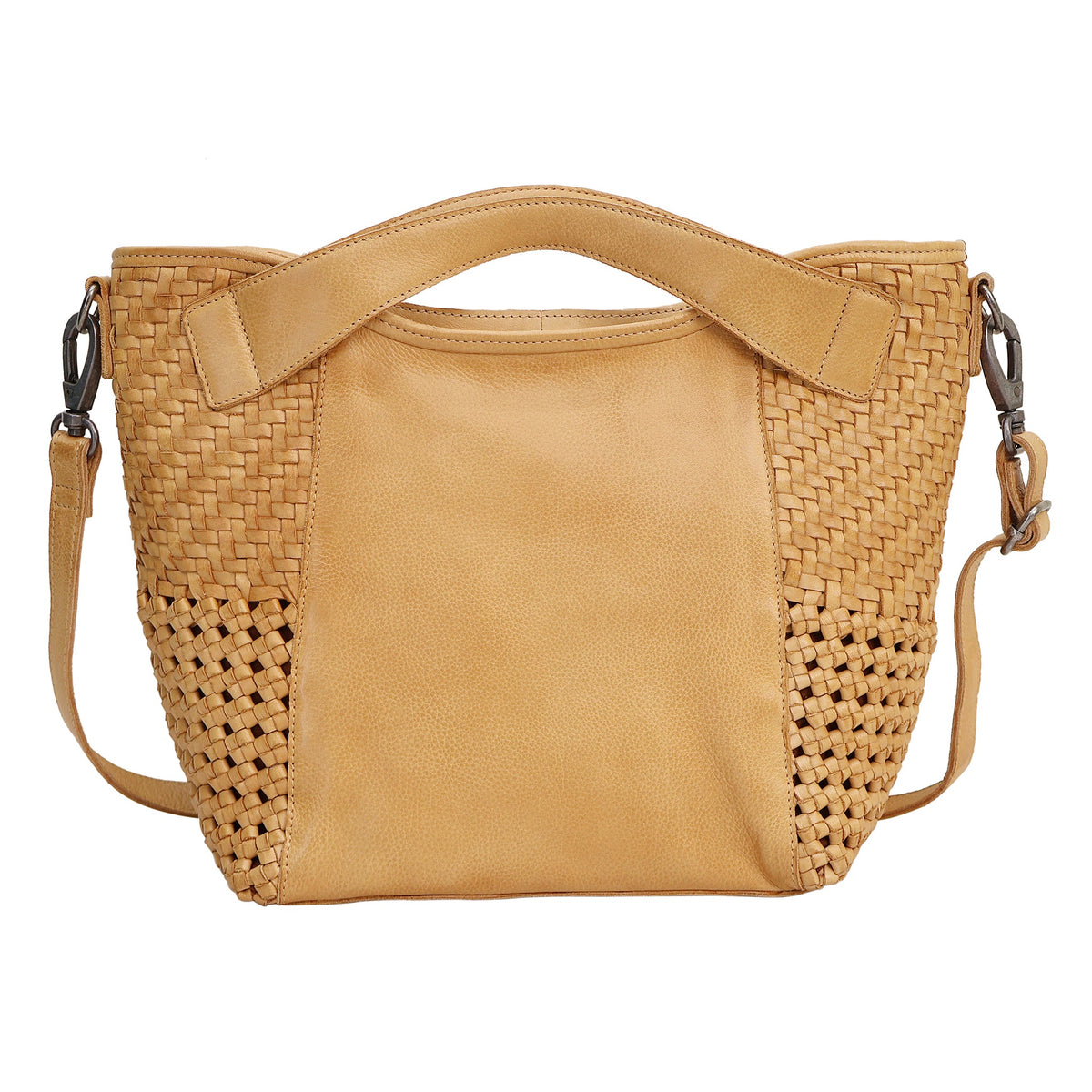 Theo Leather Crossbody Bag - Camel