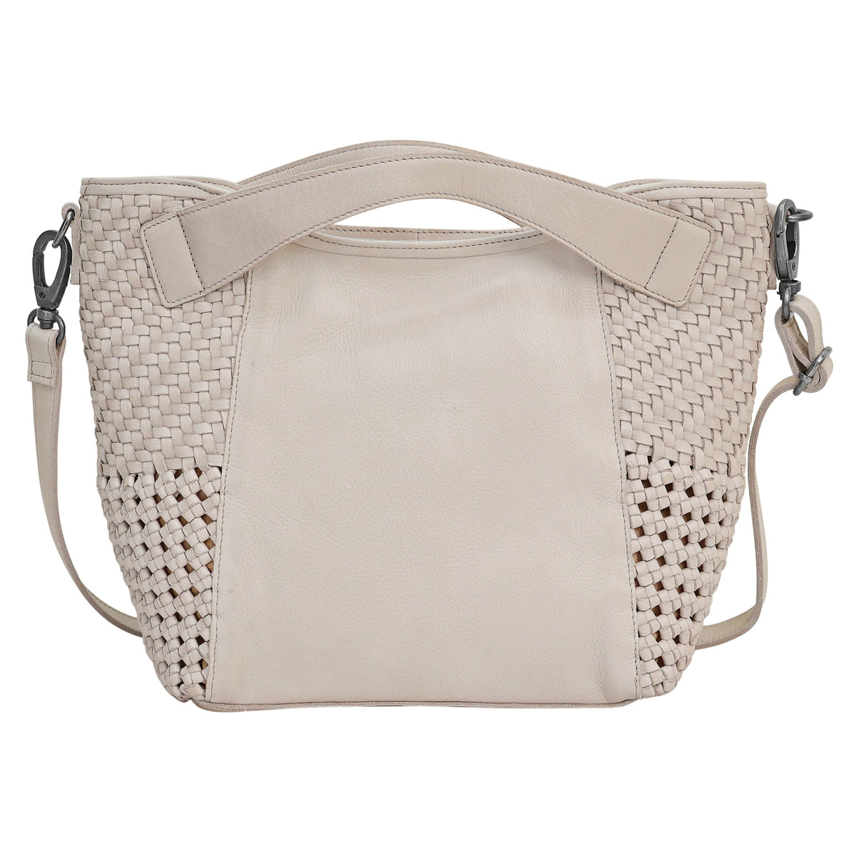 Theo Leather Crossbody Bag - Oat