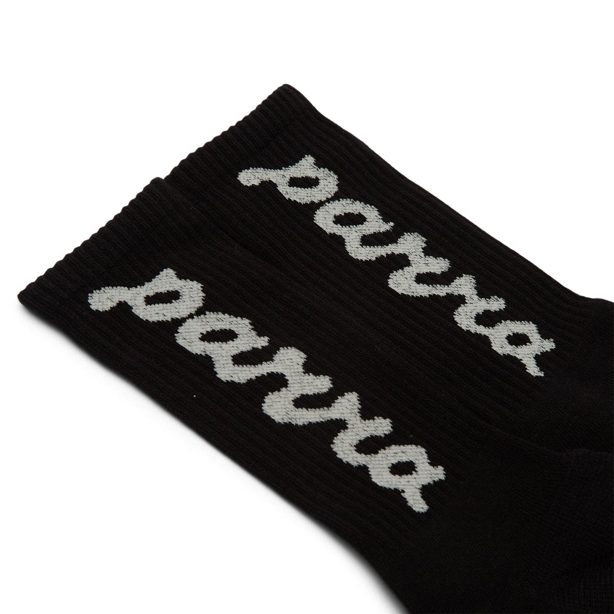 By Parra Lowercase Scriptlogo Crew Socks (Black) - Image 2
