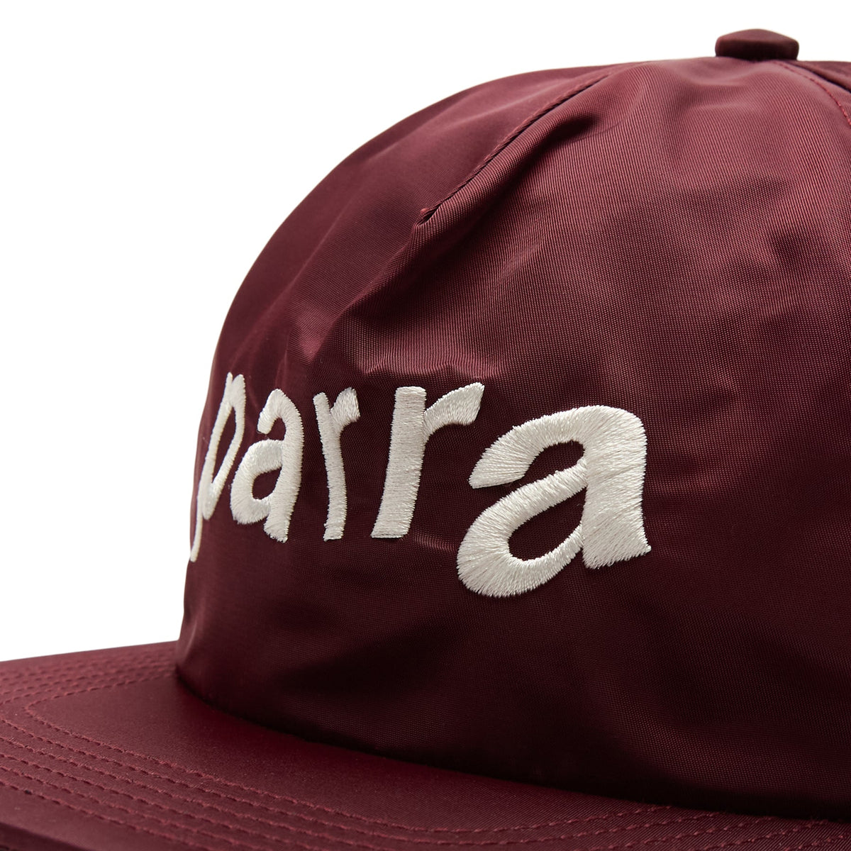 By Parra Distorted 90S Memory 6 Panel Hat (Dark Red) - Image 6