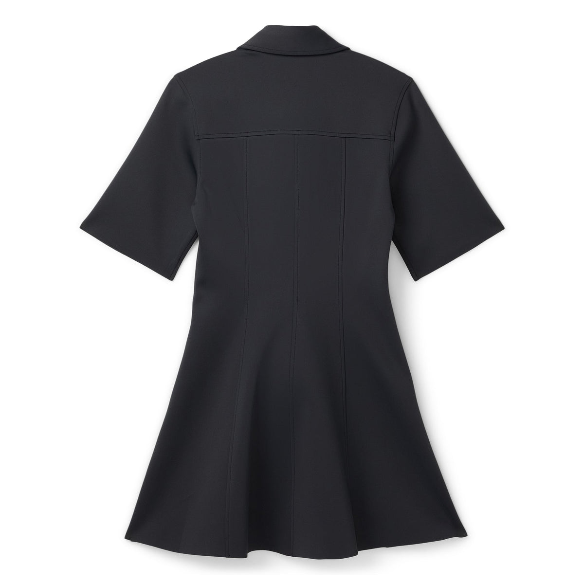 GANNI Scuba Neoprene Fitted Mini Dress (Phantom) - Image 2