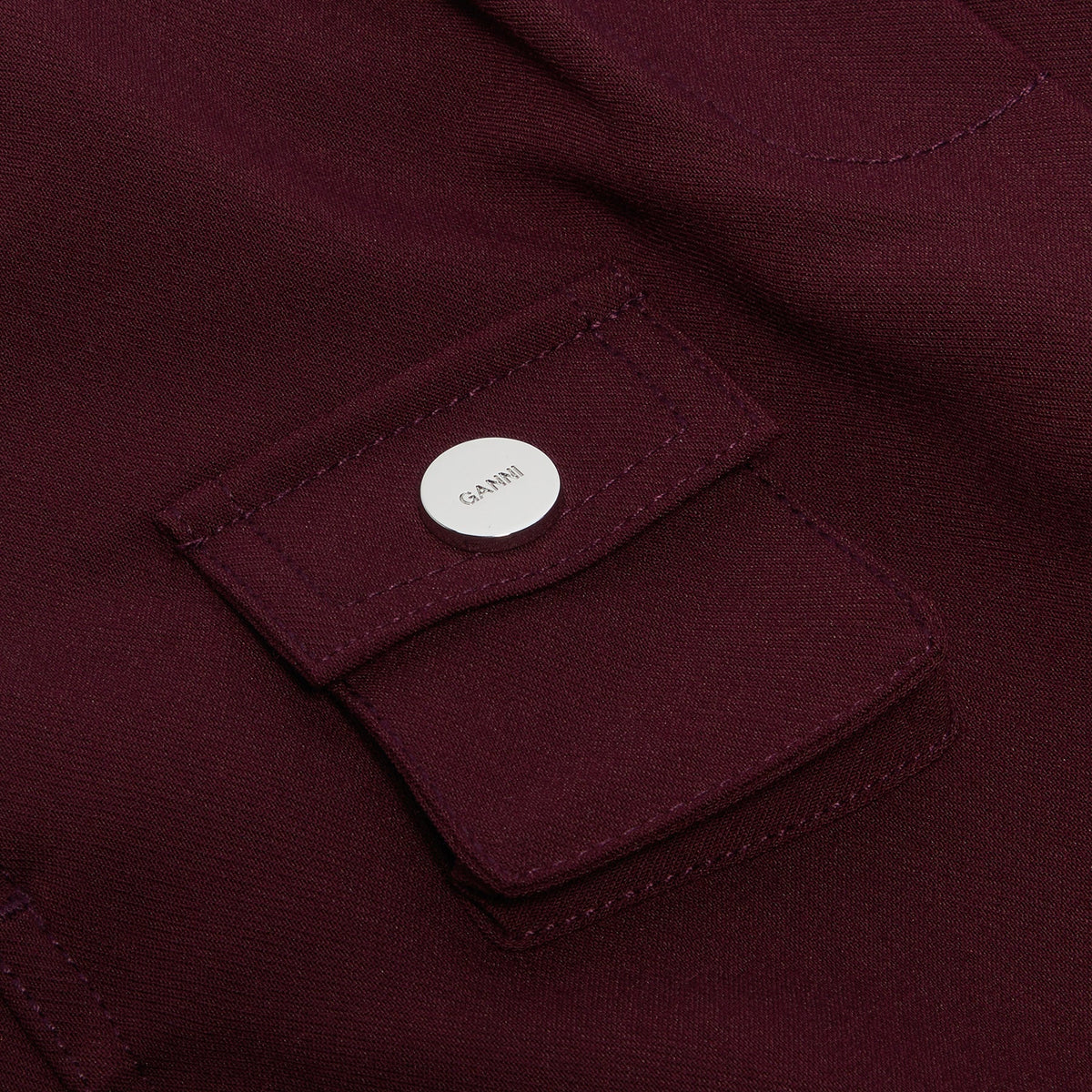 GANNI Future Twill Suiting Elasticated Pants (Port Royale) - Image 4