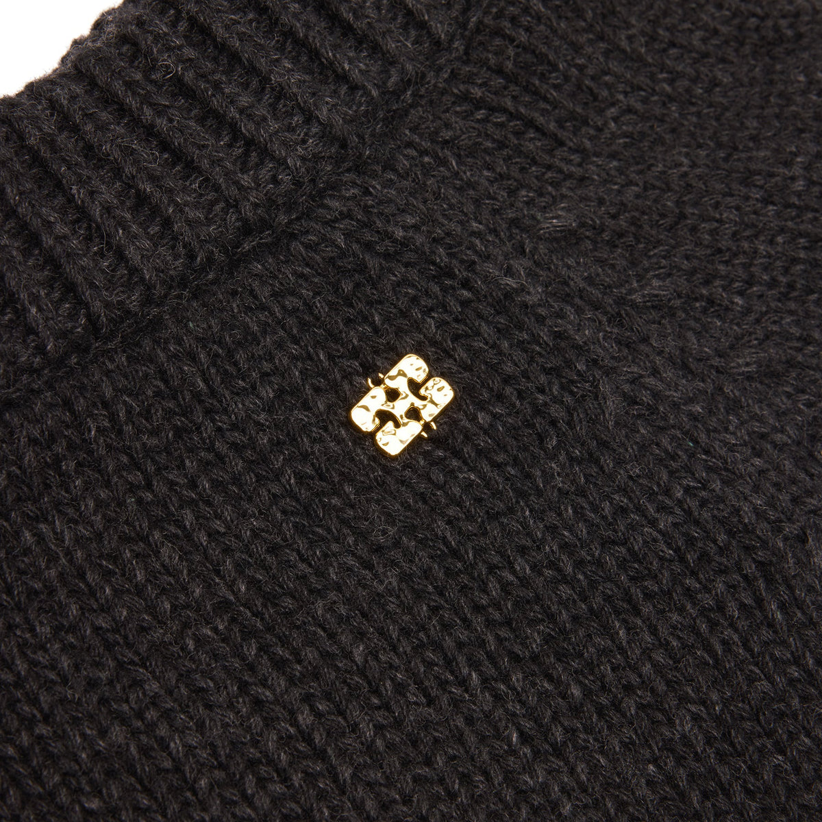 GANNI Wool Mix Mini Skirt (Phantom) - Image 4