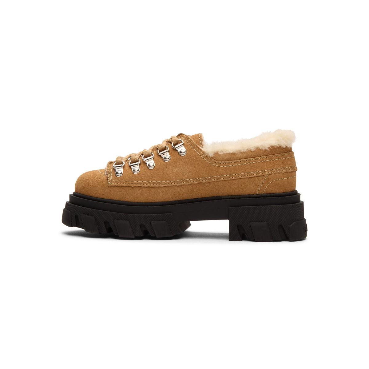GANNI Cleated Derbies (Cognac) - Image 2