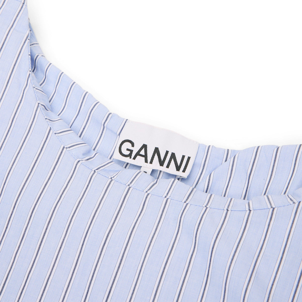 GANNI Stripe Mini Circle Skirt (Lavender Lustre) - Image 3