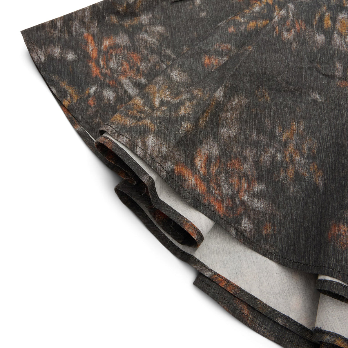 GANNI Printed Draped Mini Skirt (Phantom) - Image 4
