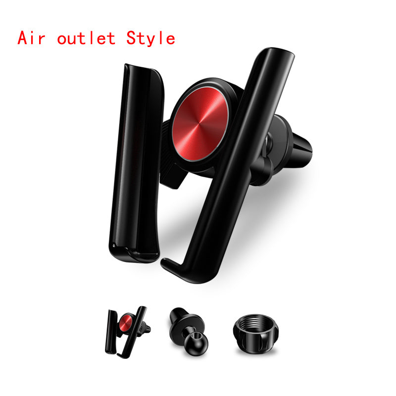 Automatic Clamping Car Phone Holder - Red