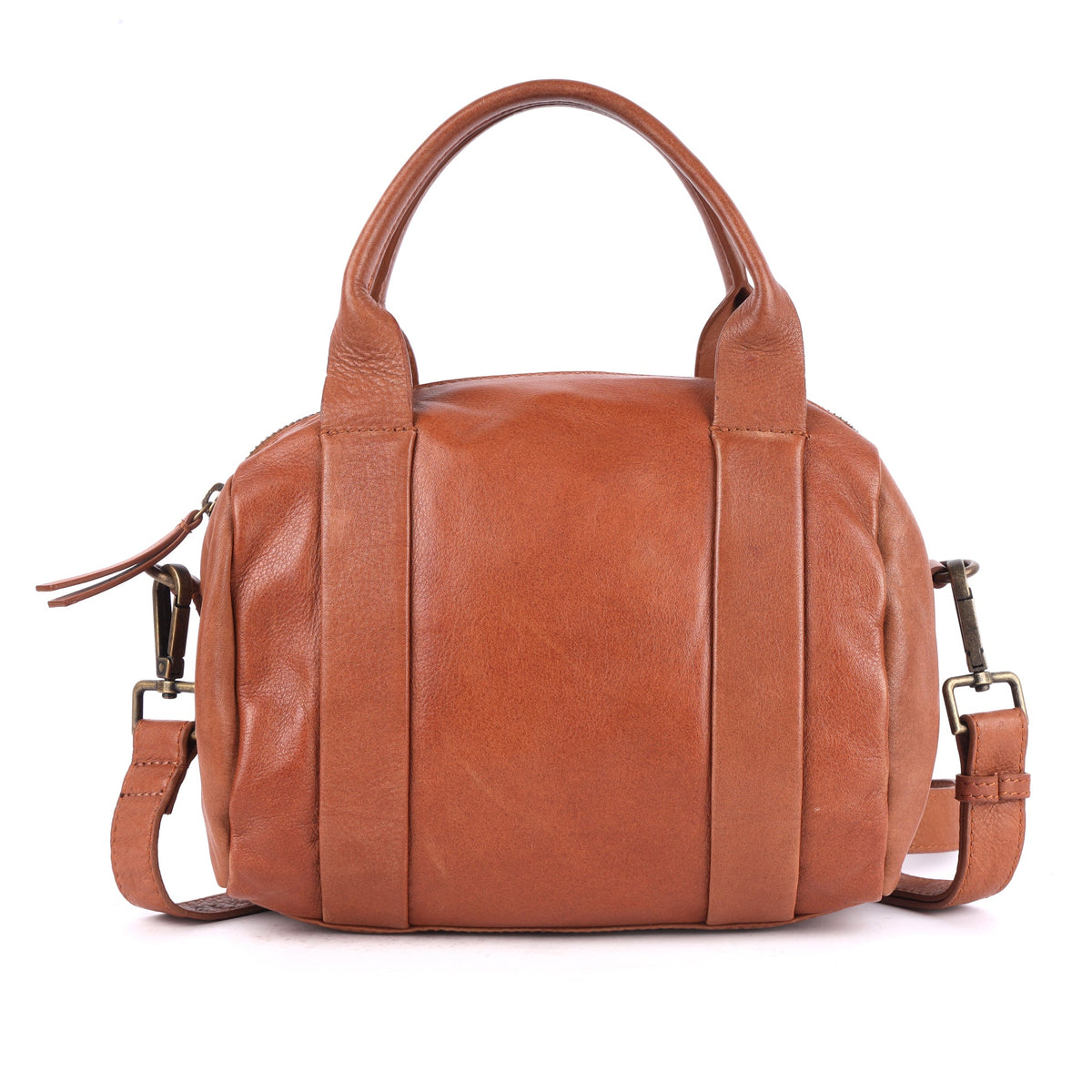 Billie Leather Crossbody Bag - Saddle