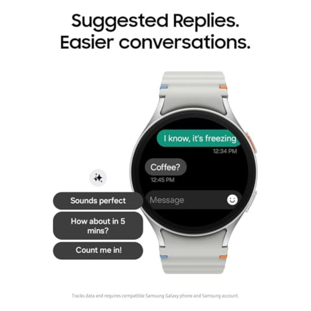 Samsung Galaxy Watch 7 40mm BT - Aluminum Cream Sports Band - SM-L300NZEAXAA - Image 5