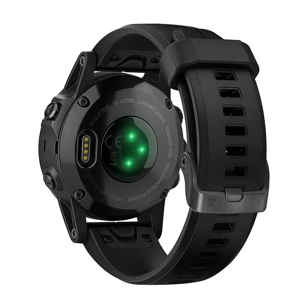 Garmin Fenix 5S Plus 42mm Sapphire Stainless w/ Black Case and Black Band - 010-01987-02 - Image 5