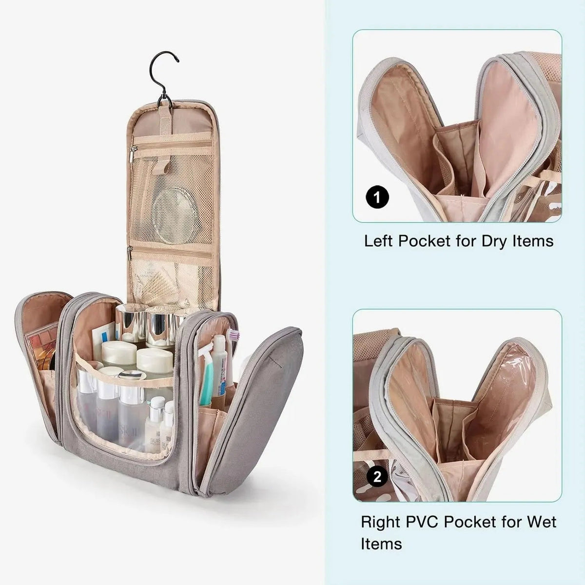 Atlas Travel Hanging Toiletry Bag - Image 28
