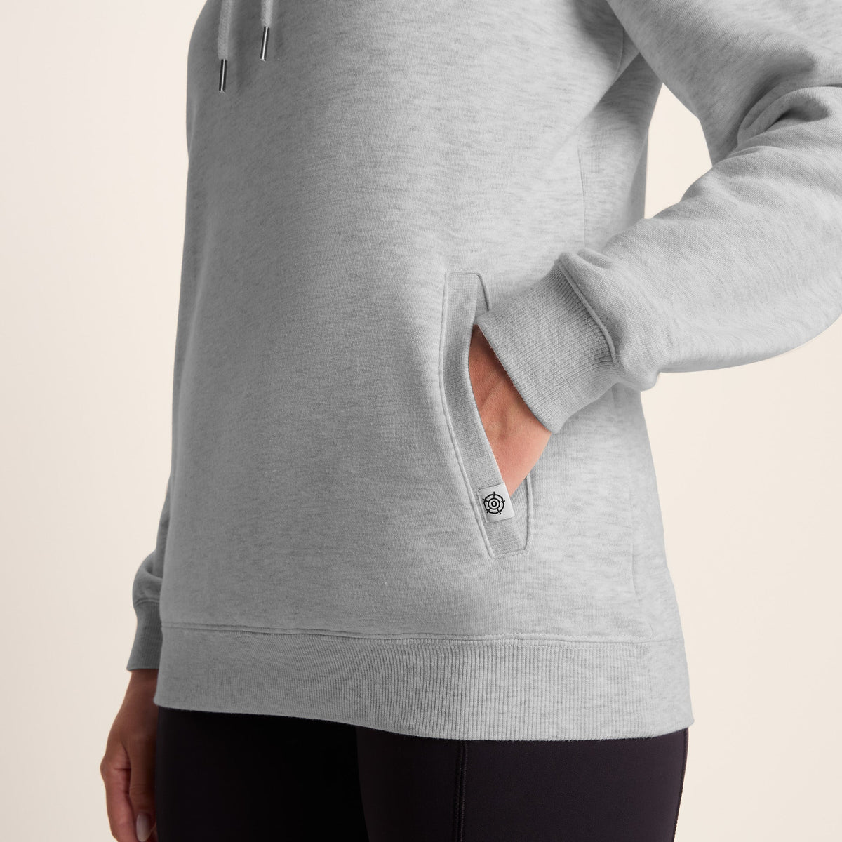 Abigail Womens Supersoft Funnel Neck Sweat - Oatmeal Marl - Image 6