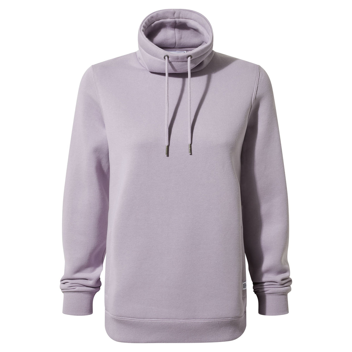 Abigail Womens Supersoft Funnel Neck Sweat - Lavender Grey - Image 7