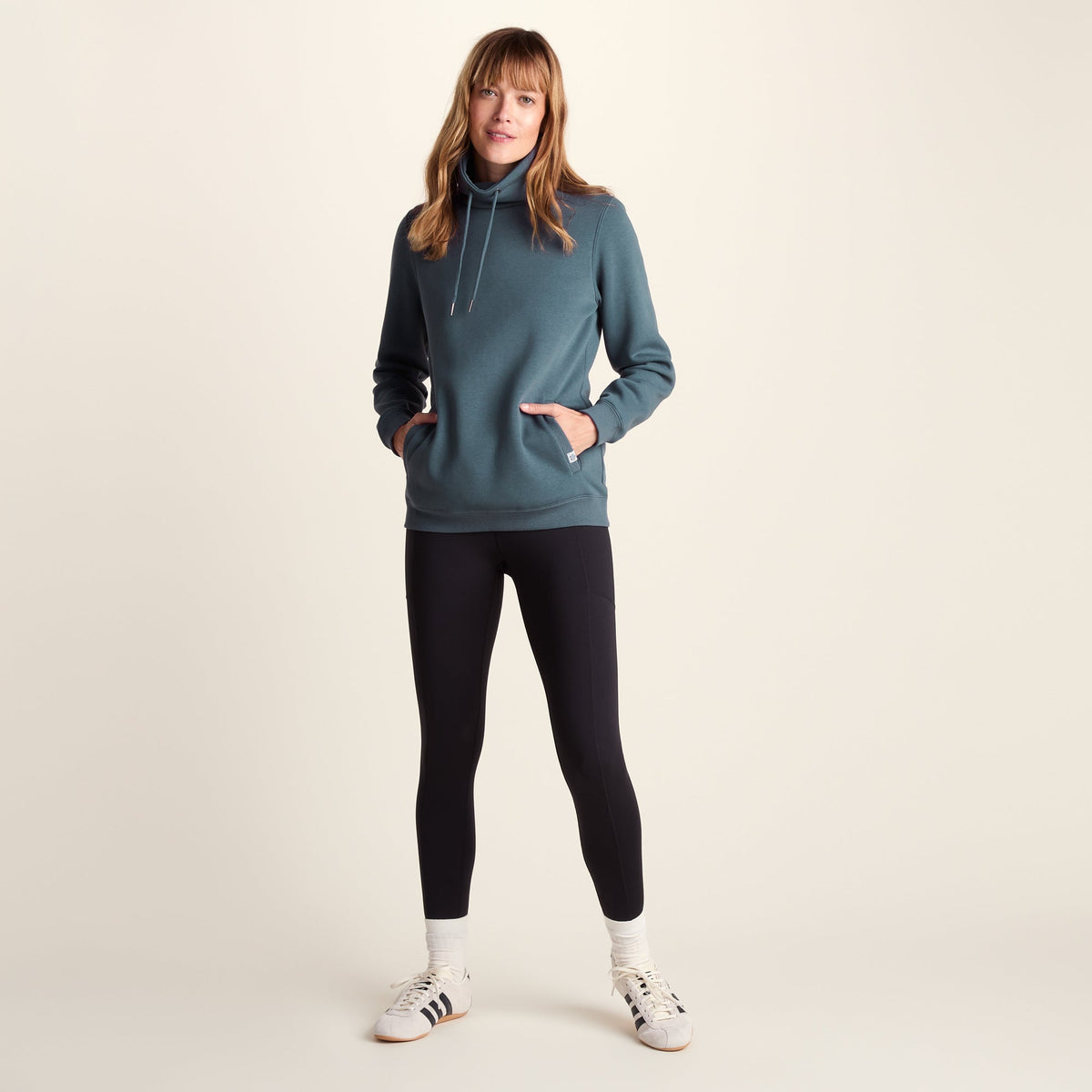 Abigail Womens Supersoft Funnel Neck Sweat - Graphite - Image 2