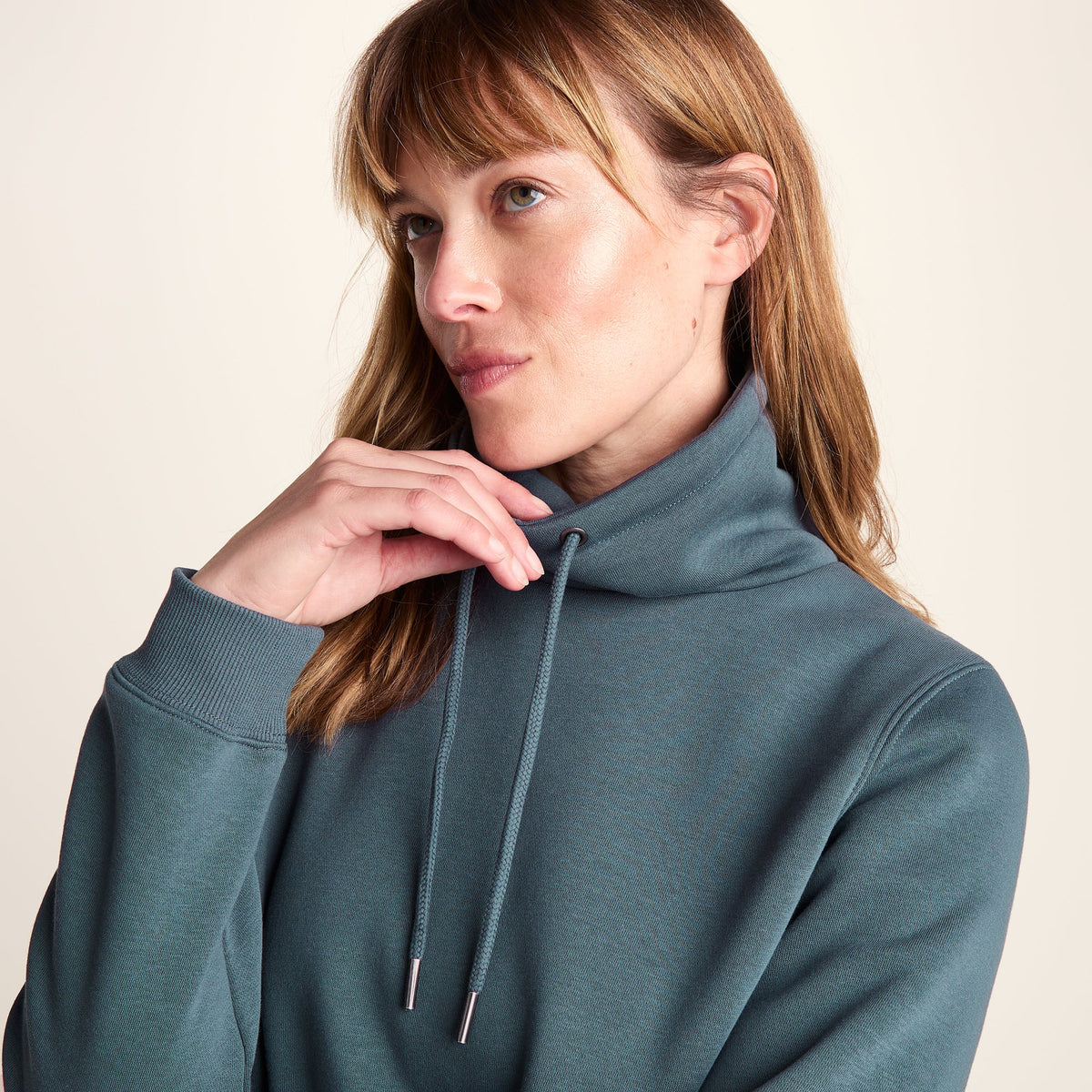Abigail Womens Supersoft Funnel Neck Sweat - Graphite - Image 5