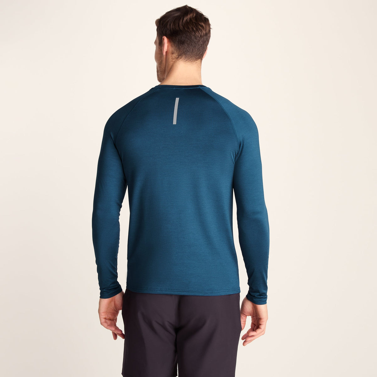 Ace Mens Long Sleeve Performance T-Shirt - Inky Blue - Image 3