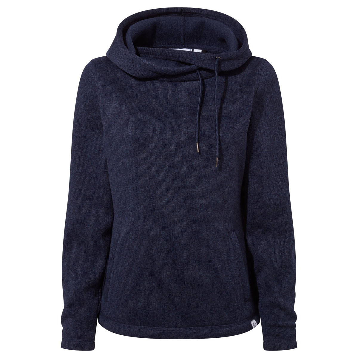 Acer Womens Oversized Supersoft Knitlook Fleece Hoody - Oxford Blue Marl - Image 7