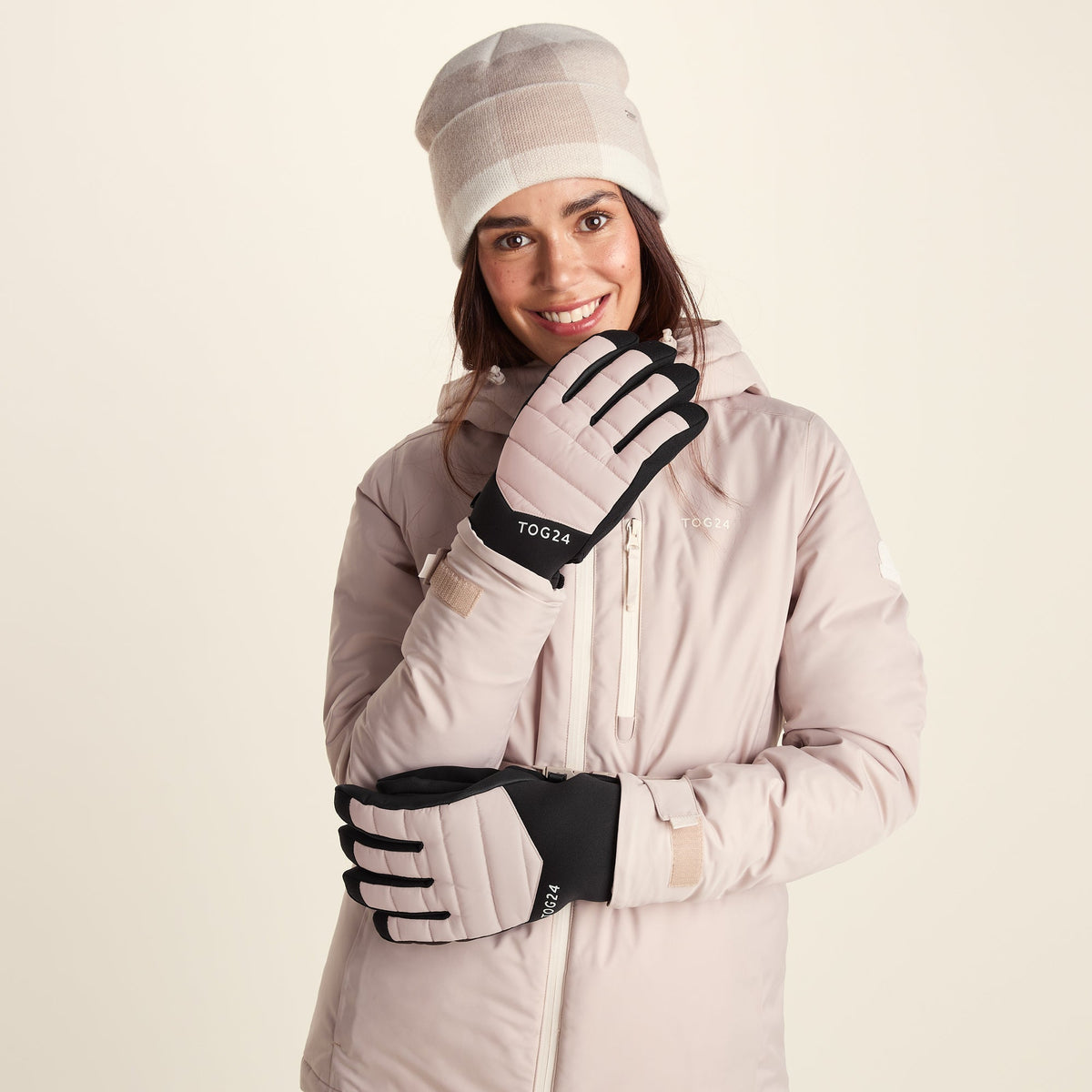 Adventure Waterproof Insulated Ski Gloves - Simply Taupe