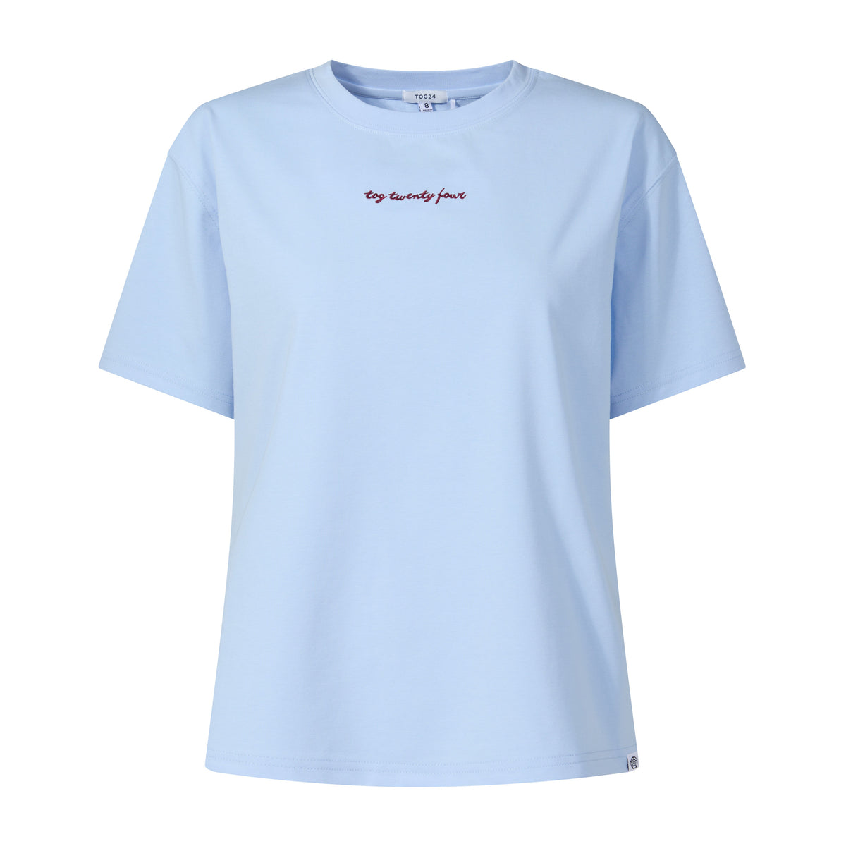 Agnes Womens Relaxed Fit Supersoft Premium T-Shirt - Ash Blue - Image 7