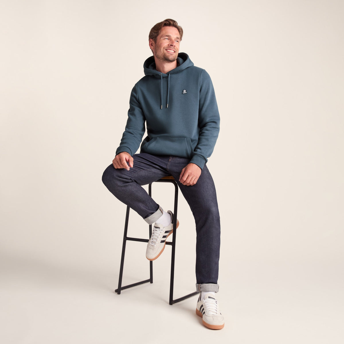 Akerman Mens Supersoft Hoody - Arctic Blue - Image 5