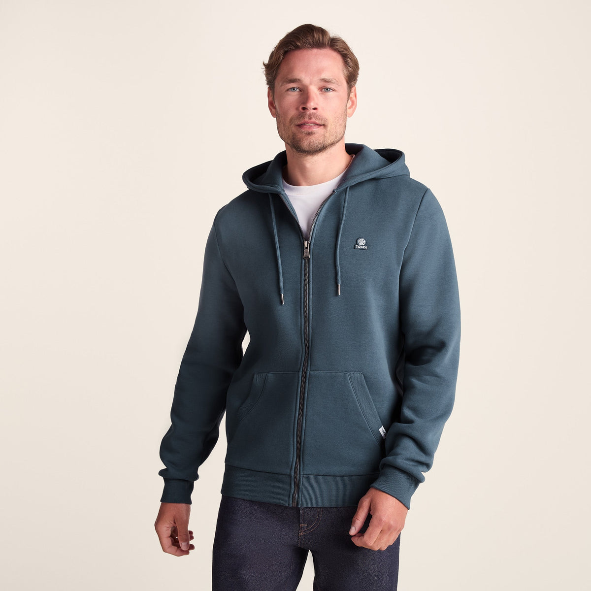 Alden Mens Supersoft Hoody - Arctic Blue