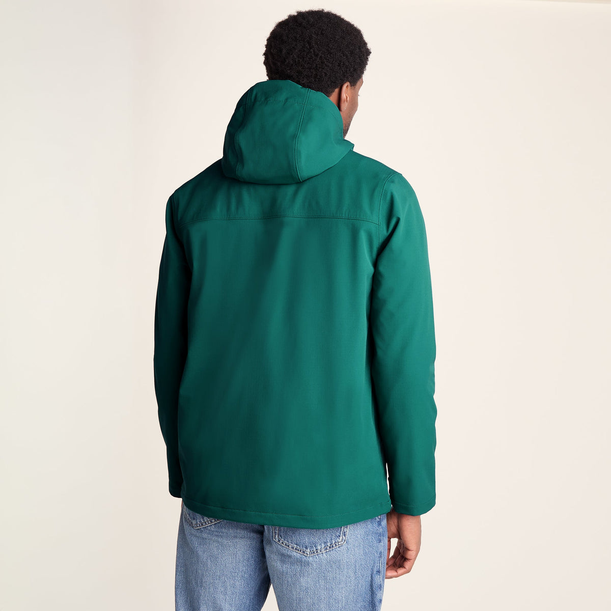 Andro Mens Hooded Waterproof Softshell Jacket - Dark Turquoise - Image 7