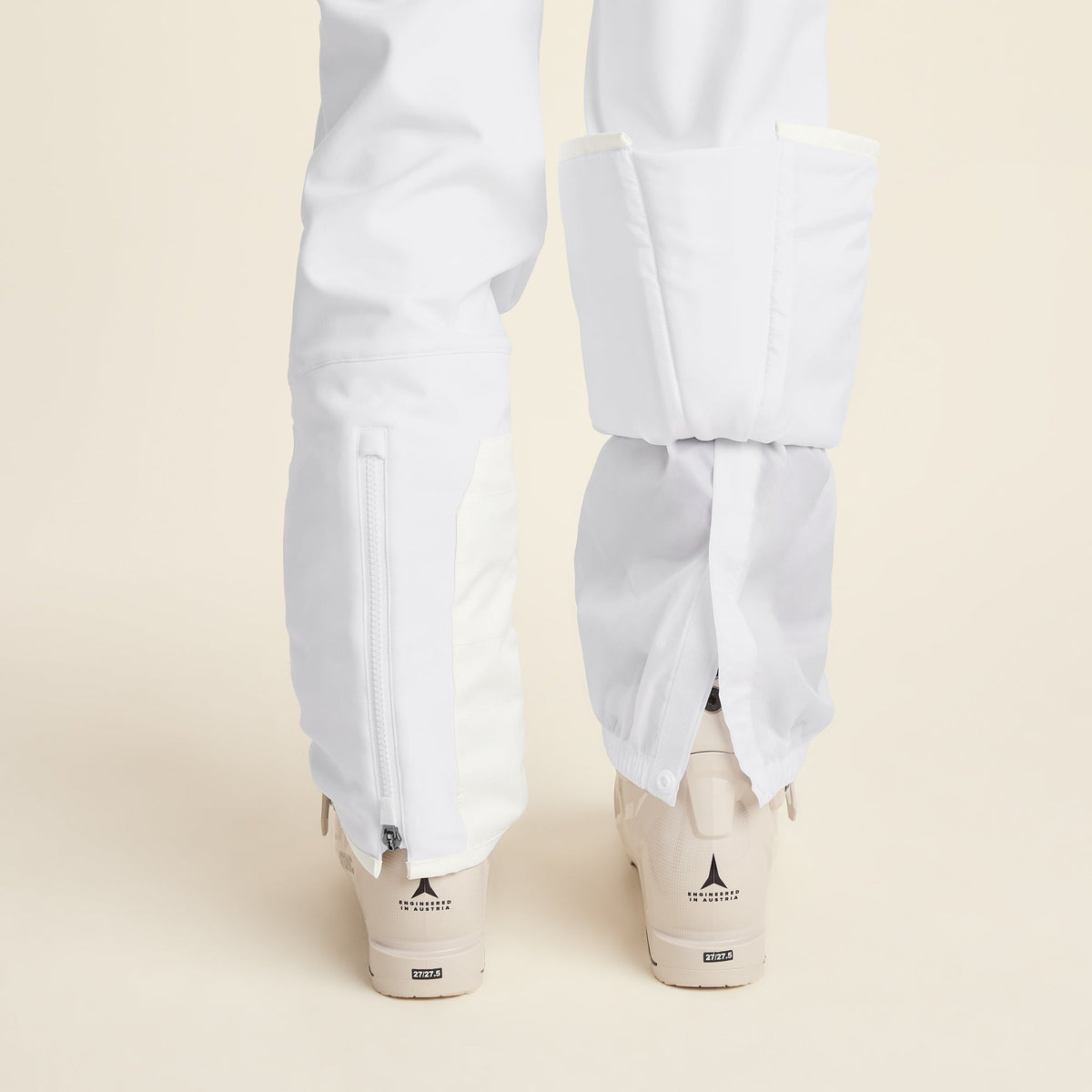 Annecy Womens Softshell Salopettes - Optic White - Image 10