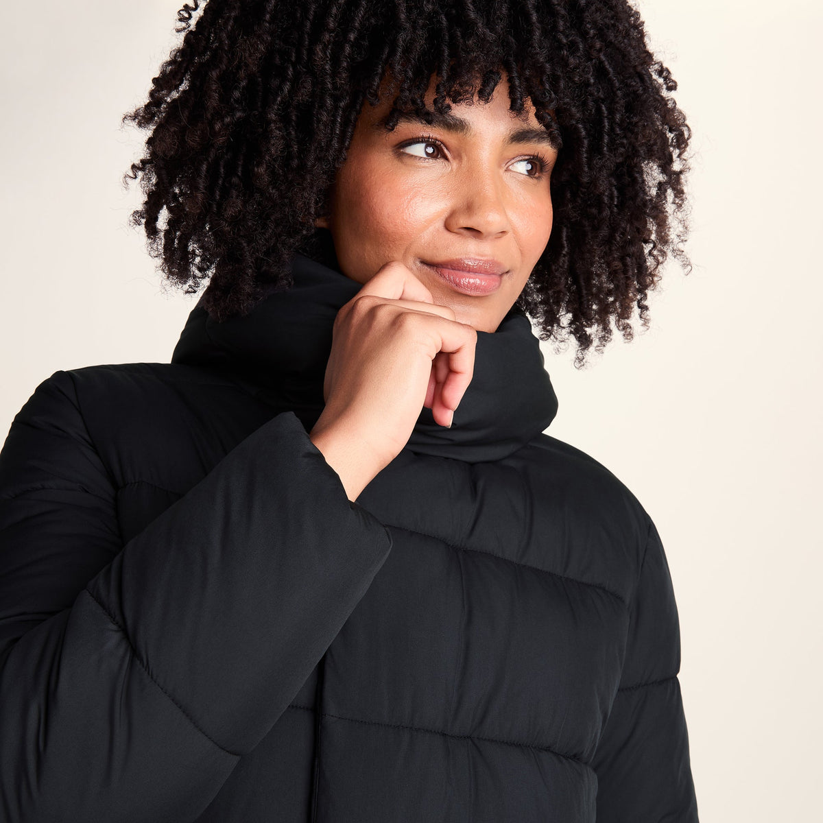 Bartlett Womens Longline Insulated Padded Coat - Black - Image 6