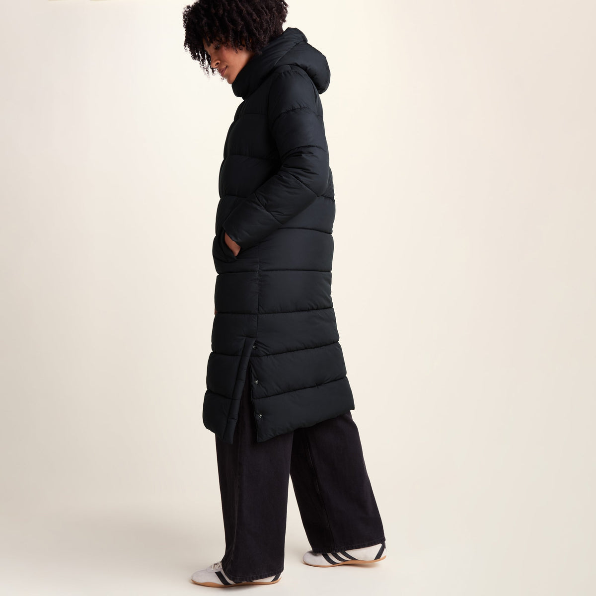 Bartlett Womens Longline Insulated Padded Coat - Black - Image 7
