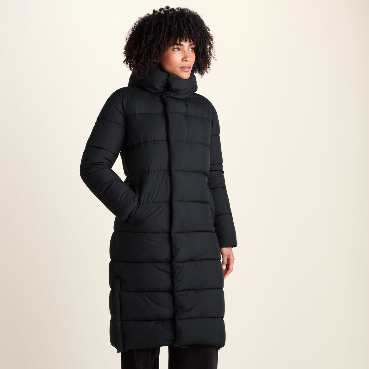 Bartlett Womens Longline Insulated Padded Coat - Black - Image 8