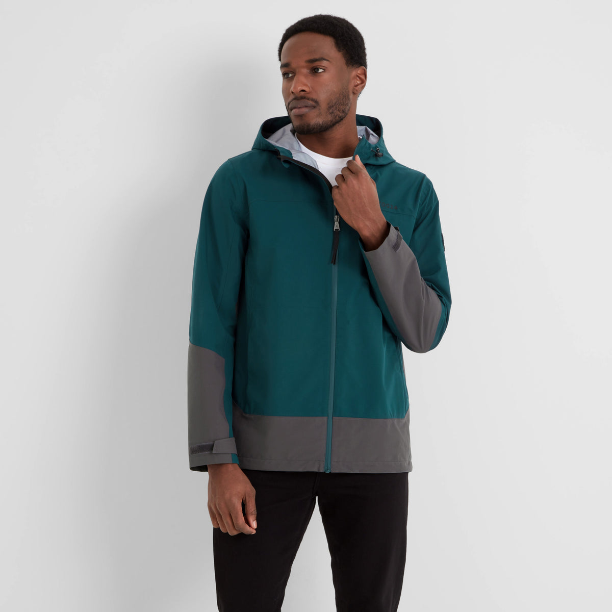 Bowston Mens Performance Waterproof Jacket - Petrol Green - Image 7