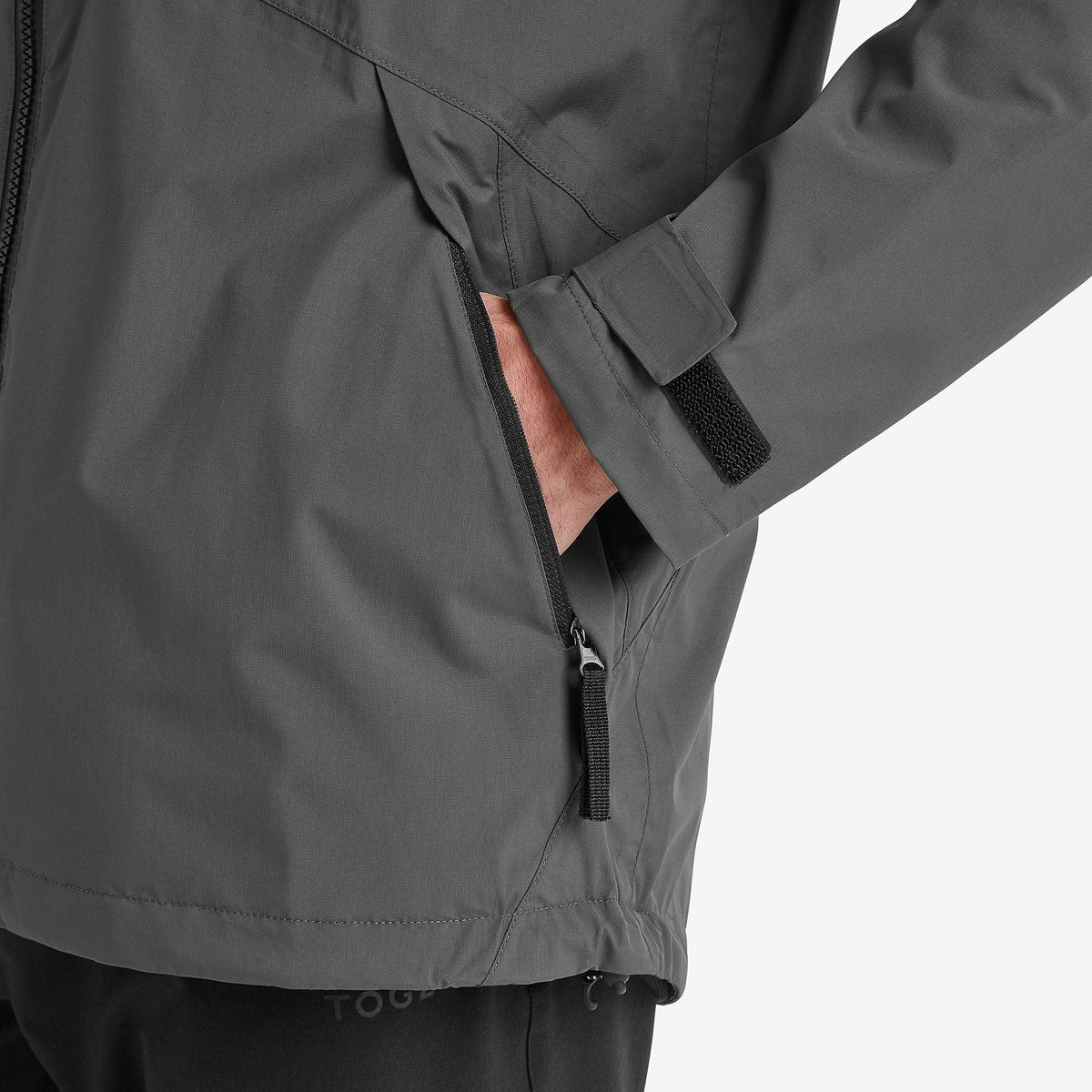 Brigsteer Mens Waterproof Jacket - Soot Grey - Image 5