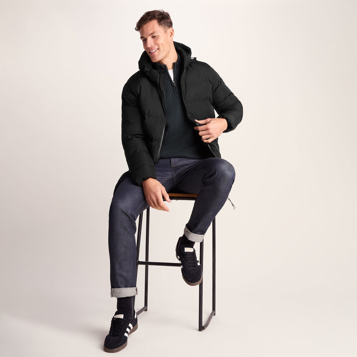 Brinkley Mens Parka - Black - Image 4