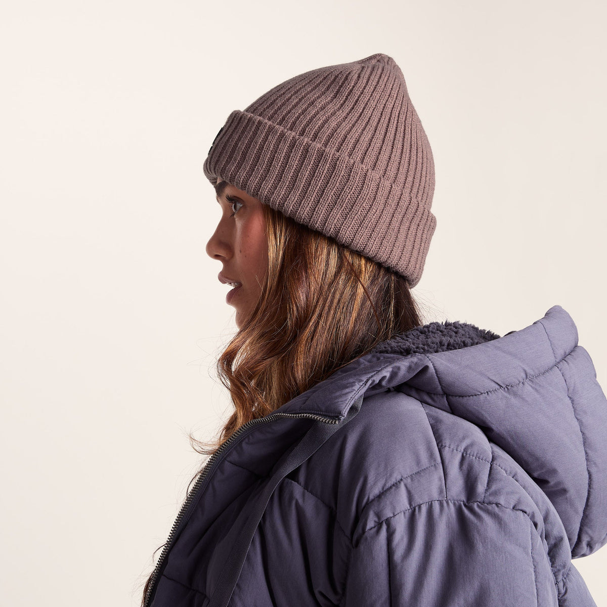 Burke Knit Hat - Mauve - Image 3