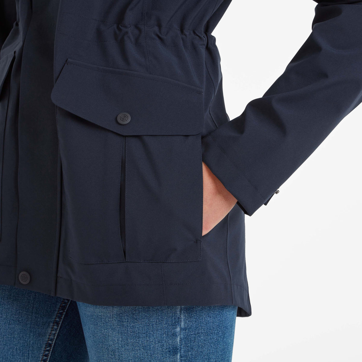 Burradon Womens Waterproof Jacket - Dark Indigo - Image 7