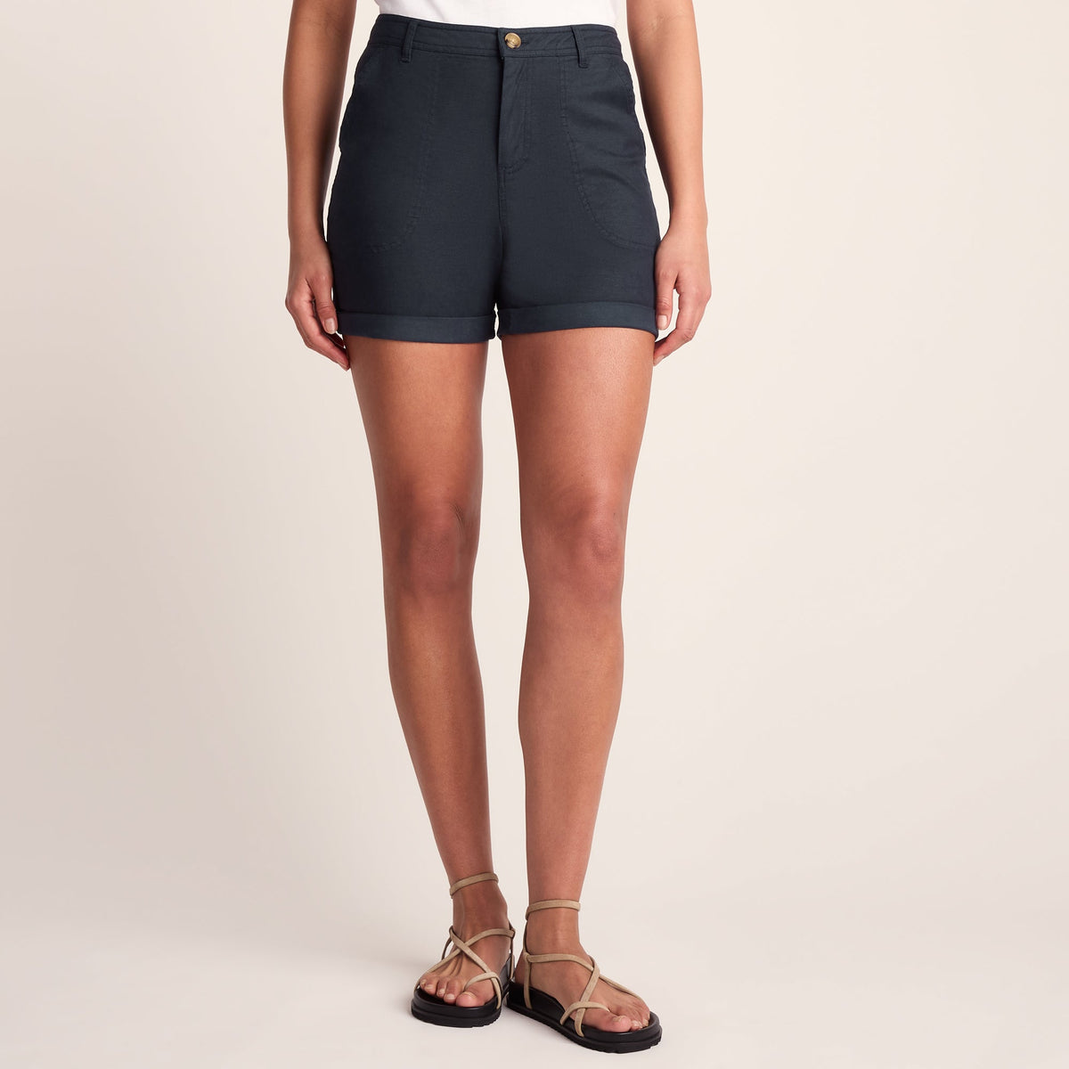 Canvey Womens Chino Shorts - Dark Indigo