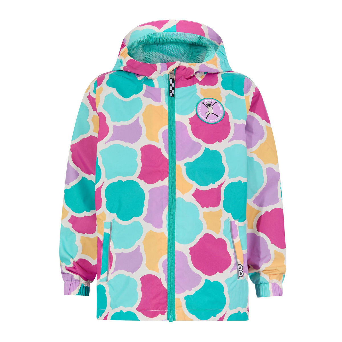 Cohampshire Kids Shaun the Sheep Waterproof Jacket - Pink Cloud Print - Image 8