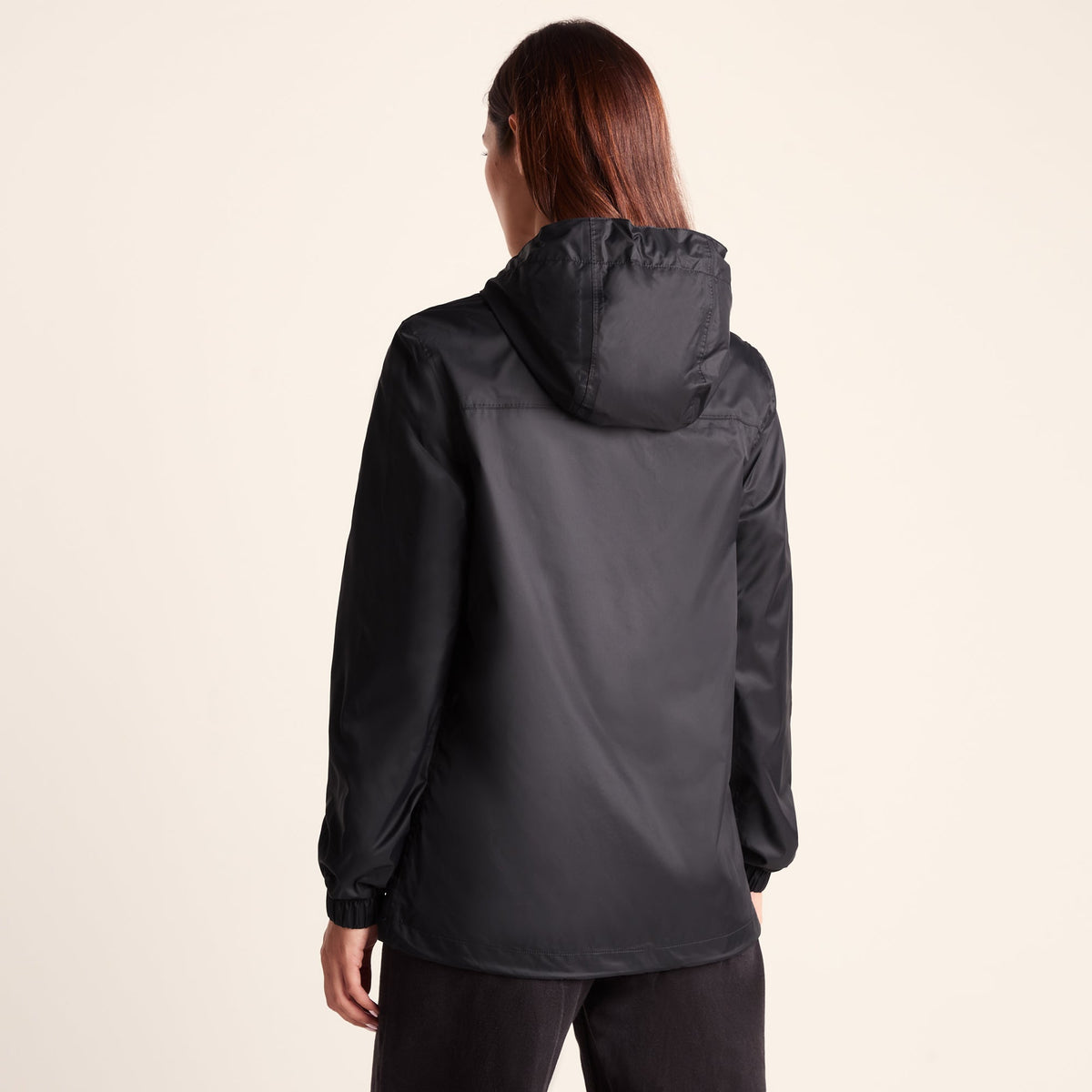 Craven Womens Waterproof Packaway Jacket - Black - Image 6